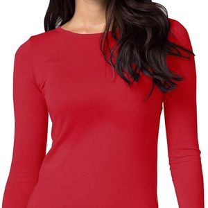 Red long sleeve shirt